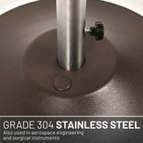 US Weight 80-Pound Heavy Duty Fillable Freestanding Weighted Umbrella Base Stand