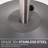 US Weight 80LB Capacity Fillable Freestanding Umbrella Base