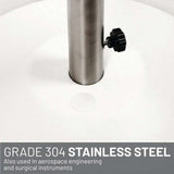 US Weight 80-Pound Heavy Duty Fillable Freestanding Weighted Umbrella Base Stand