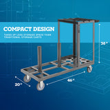 US Weight Statesman Stanchion Cart Kit – Cart With 12 Stanchions - Multiple Options