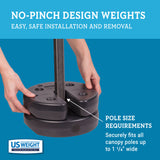 US Weight Tailgater Canopy Weight Set