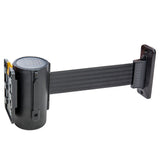 Magnetic Wall Mount with 7.5’ Black Retractable Belt with Safety Braking System