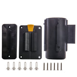 Magnetic Wall Mount with 7.5’ Black Retractable Belt with Safety Braking System