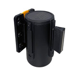 Crowd Control Magnetic Wall Mount - Black 7.5' Retractable Belt