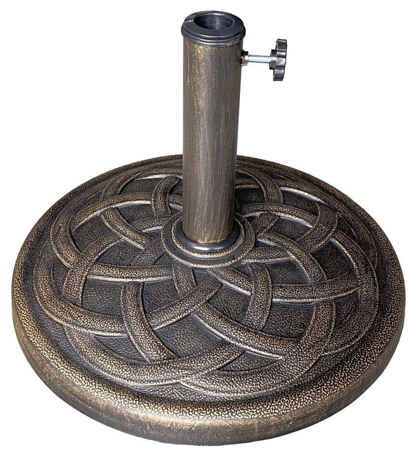 USW 24 In. Dia US Weight Fillable 120 Lbs. Capacity Commercial Free Standing Patio Umbrella Base In Bronze Fub120bze USW 24 In. Dia US Weight Fillable 120 Lbs. Capacity Commercial Free Standing Patio Umbrella Base In Bronze Fub120bze