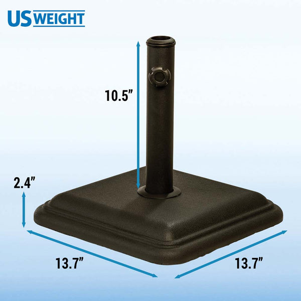 US Weight 26 LB. Bronze Umbrella Base photo 2