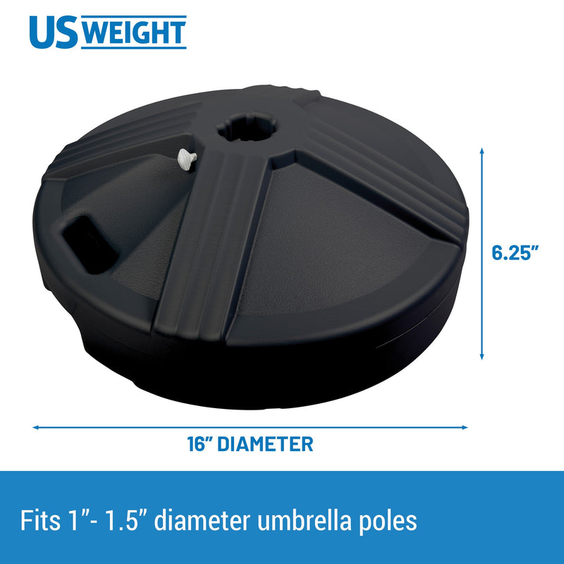 US Weight 50 LB Umbrella Base – Black photo 7