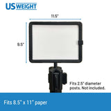 Plastic Stanchion Horizontal/Vertical Sign Holder with Plexiglass Covers for USW ChainBoss, Sentry & Sentry PLUS Stanchions