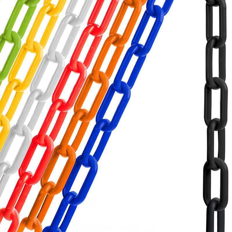 US Weight Made in USA 2" x 10' Plastic Safety Chain With SunShield UV Resistant Technology