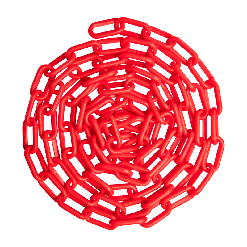 US Weight Made in USA 1.5" x 25' Plastic Safety Chain With SunShield UV Resistant Technology