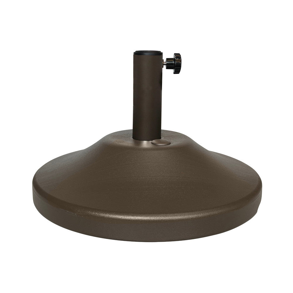 30+ pound patio umbrella base US Weight 30-Pound Premium Fillable Table Weighted Stand Bronze Size:XL 15mm Jones Explorer 2018 On Keychain this umbrella base turns
