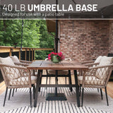 US Weight New 40 Pound Umbrella Base With Stem