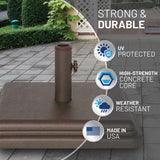 US Weight New 40 Pound Umbrella Base With Stem