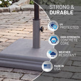 US Weight New 40 Pound Umbrella Base With Stem