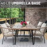 US Weight New 40 Pound Umbrella Base With Stem