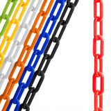 US Weight Made in USA 2" x 500' Plastic Safety Chain With SunShield UV Resistant Technology