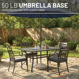 US Weight Durable 50LB Prefilled Concrete Umbrella Base for Patio Table