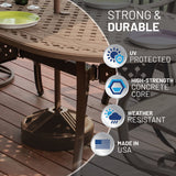 US Weight Durable 50LB Prefilled Concrete Umbrella Base for Patio Table