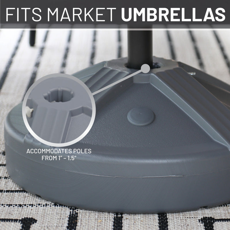 havy duty concrete patio umbrella stand US Weight 50 lb Base, Grey, FUB1GRY high speed snowboard Milwaukee 2160-21 REDLITHIUM USB Dual hand Color:Brilliant Yellow