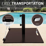 US Weight US Weight 75 LB Flat Steel Umbrella Base