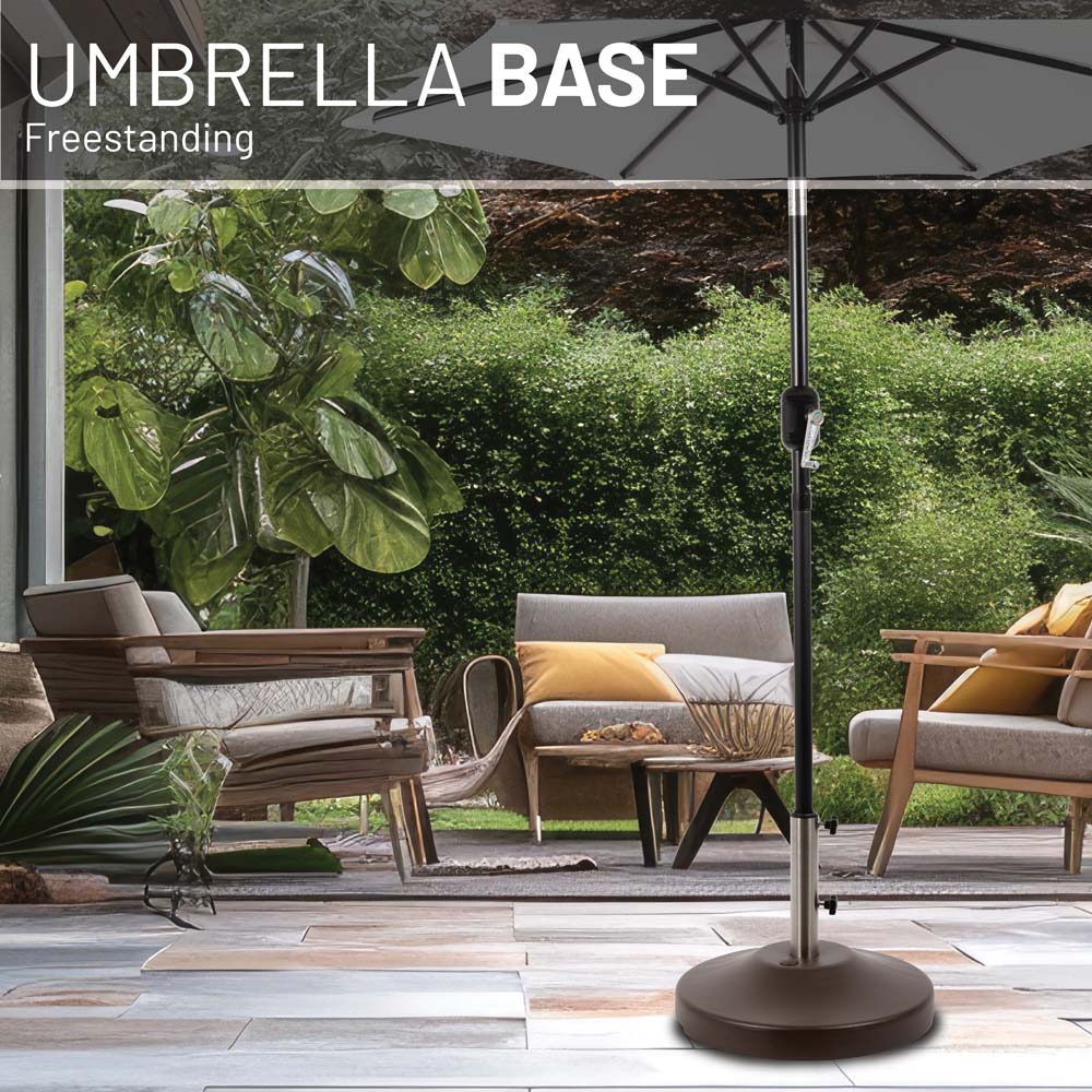 US Weight 80 lb Free Standing Umbrella Base White