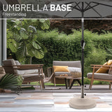 US Weight 80-Pound Heavy Duty Pre-filled Freestanding Patio Table Weighted Umbrella Base Stand
