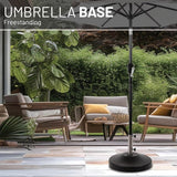 US Weight 80-Pound Heavy Duty Pre-filled Freestanding Patio Table Weighted Umbrella Base Stand
