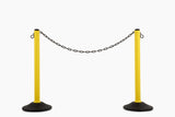 US Weight ChainBoss Stanchion - Yellow Stanchion - Prefilled Base