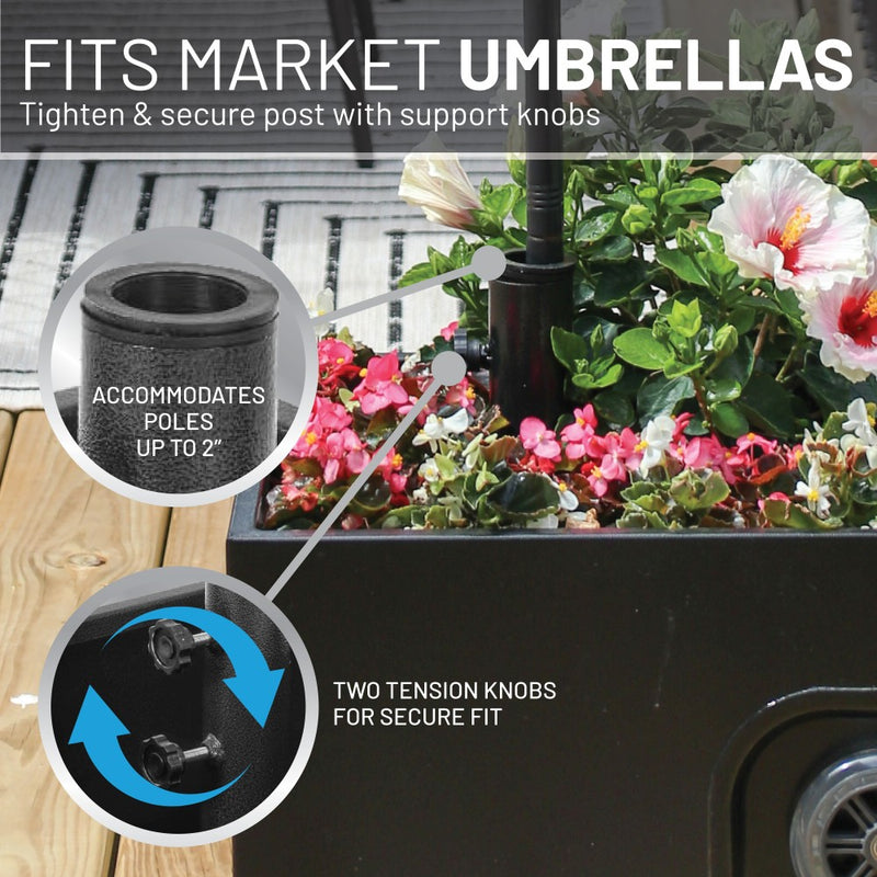 US Weight Decorative Umbrella Base Planter Box