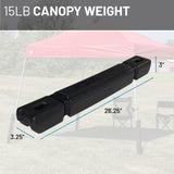 US Weight Ingot Heavy Duty Canopy Weights 4-Pack Set for Pop-Up Tents
