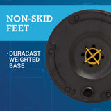 US Weight Heavy Duty Yellow Premium Steel Stanchion with 7.5-Foot Retractable Belt