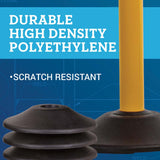 US Weight Heavy Duty Yellow Premium Steel Stanchion with 7.5-Foot Retractable Belt