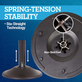 US Weight Premium Black Steel Stanchion with 7.5' Foot Retractable Belt - Multiple Color Options