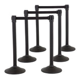 US Weight Sentry Stanchions with 6.5-Foot Retractable Belt - Quick, No-Tool Setup Crowd Control System - Multiple Options