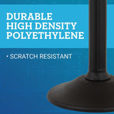 US Weight Sentry Stanchion with 6.5-Foot Retractable Belt Quick Setup Crowd Control Barrier