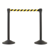 US Weight Sentry Stanchions with 6.5-Foot Retractable Belt - Quick, No-Tool Setup Crowd Control System - Multiple Options
