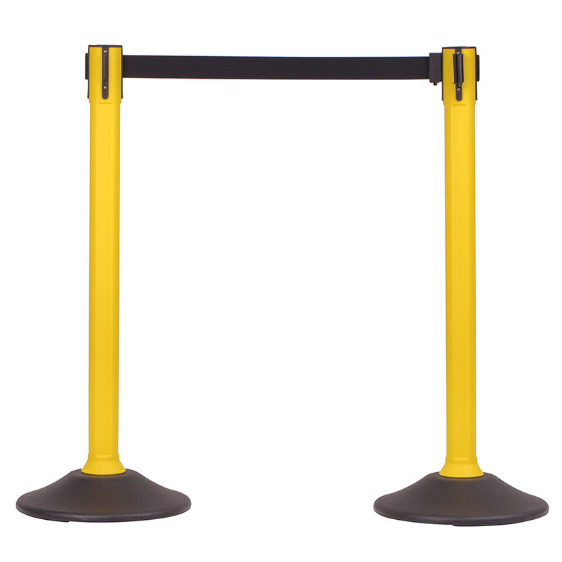 US Weight Sentry Stanchion with 6.5-Foot Retractable Belt - Multiple Belt Colors Available