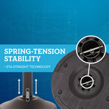 US Weight Sentry QuikSecure Stanchions with Extended 13' Black Belt