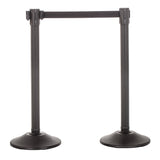 US Weight Sentry QuikSecure Stanchions with Extended 13' Black Belt