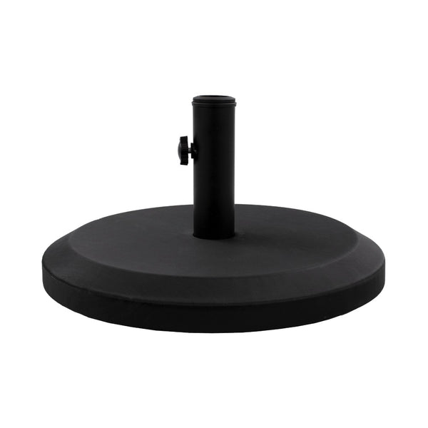 US Weight 22 lbs. Prefilled Heavy Duty Black Patio Umbrella Base