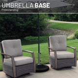 US Weight 120-Pound Heavy Duty Fillable Freestanding Weighted Umbrella Base Stand