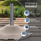 US Weight 120LB Capacity Fillable Free Standing Umbrella Base