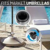 US Weight 120LB Capacity Fillable Free Standing Umbrella Base