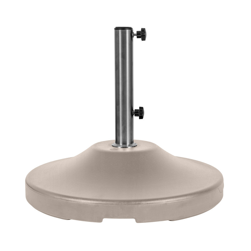 US Weight 120LB Capacity Fillable Free Standing Umbrella Base Beige