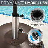 US Weight 80-Pound Heavy Duty Fillable Freestanding Weighted Umbrella Base Stand