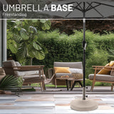 US Weight 80-Pound Heavy Duty Fillable Freestanding Weighted Umbrella Base Stand