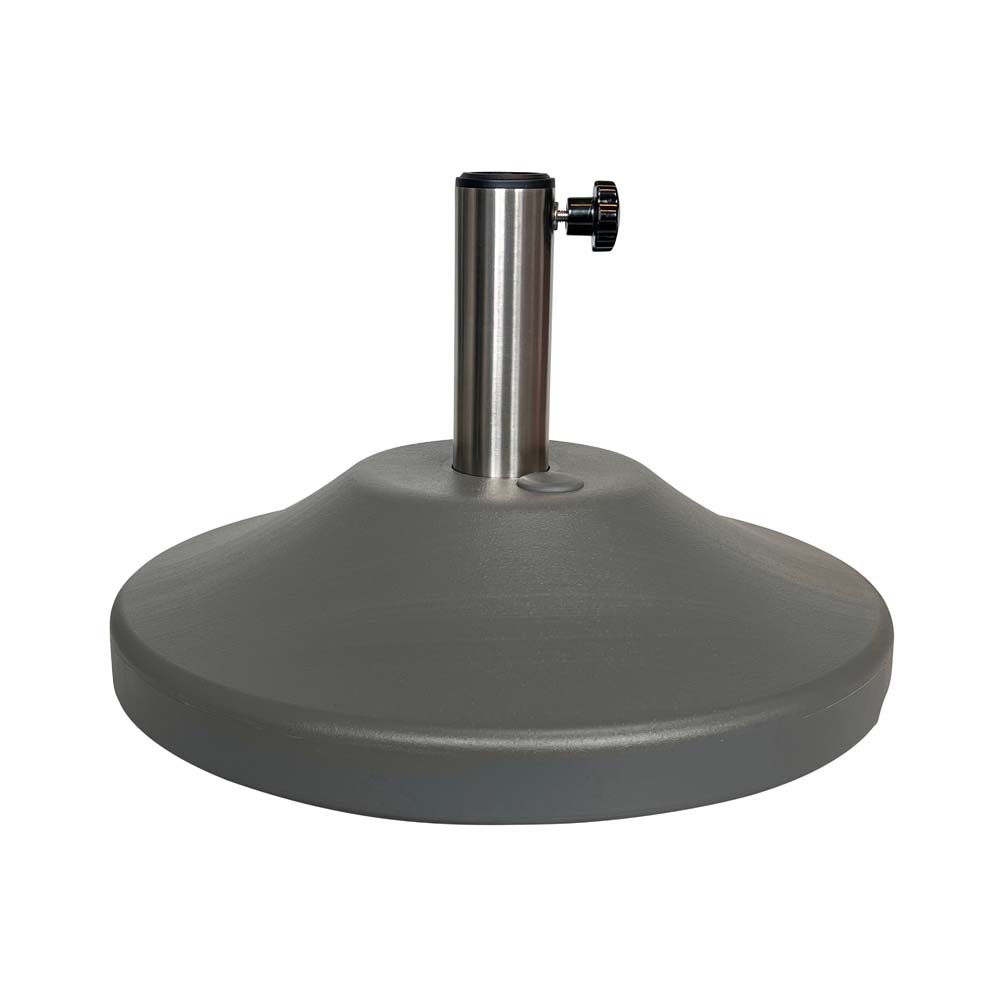 US Weight Premium 50LB Capacity Fillable Umbrella Base for Patio Table White