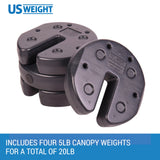US Weight Tailgater Heavy Duty Canopy Weight Plates Set