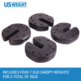 US Weight Tailgater Heavy Duty Canopy Weight Plates Set