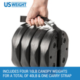 US Weight Tailgater Heavy Duty Canopy Weight Plates Set